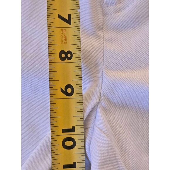 NWT Attyre Women's Audrey Embellished Hem Stretch Slim Ankle Pants White Size 10 - Picture 10 of 13